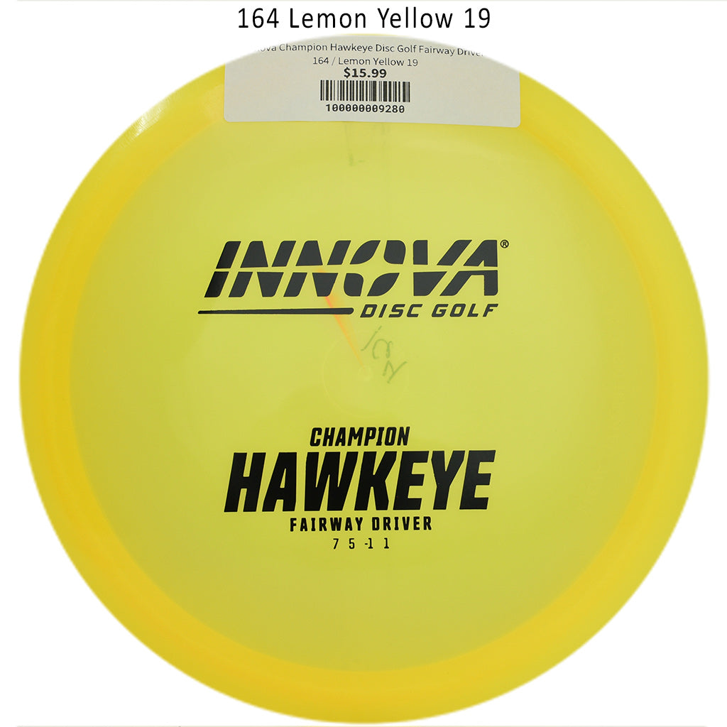 innova-champion-hawkeye-disc-golf-fairway-driver 164 Lemon Yellow 19