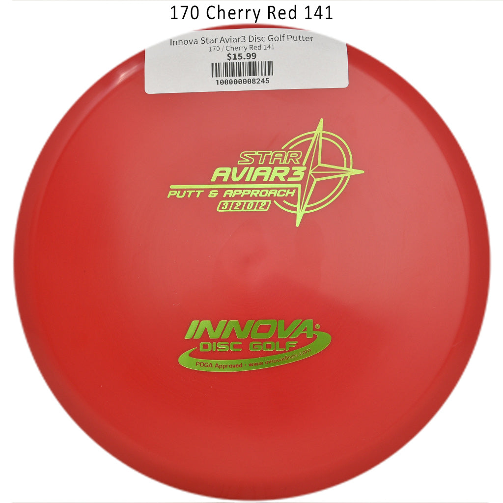 innova-star-aviar3-disc-golf-putter 170 Cherry Red 141