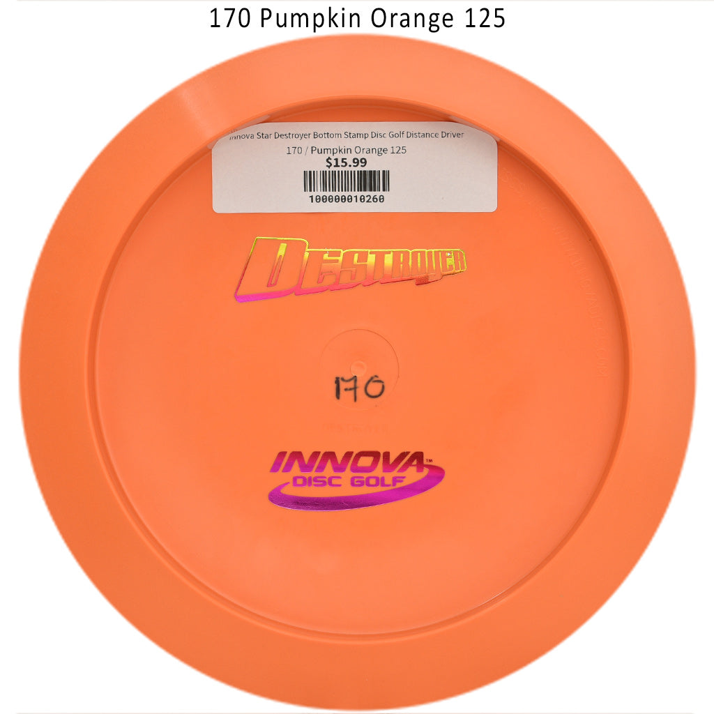innova-star-destroyer-bottom-stamp-disc-golf-distance-driver 170 Pumpkin Orange 125