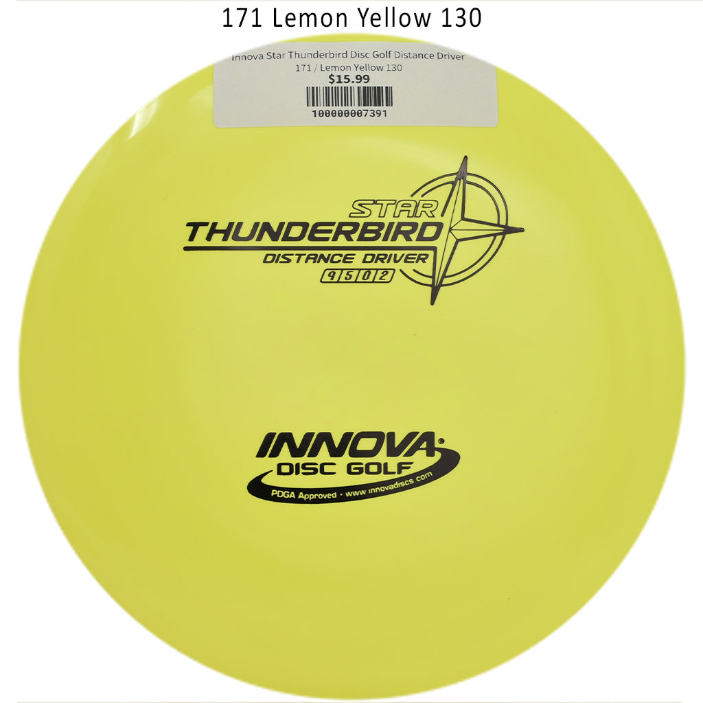 innova-star-thunderbird-disc-golf-distance-driver 171 Lemon Yellow 130