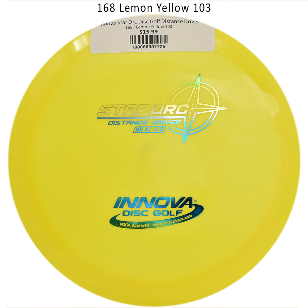 innova-star-orc-disc-golf-distance-driver 168 Lemon Yellow 103