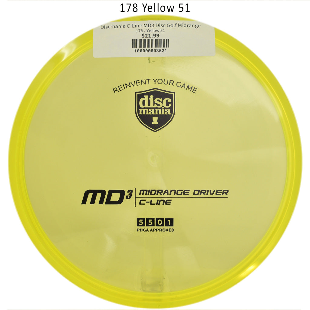 discmania-c-line-md3-disc-golf-midrange 178 Yellow 51