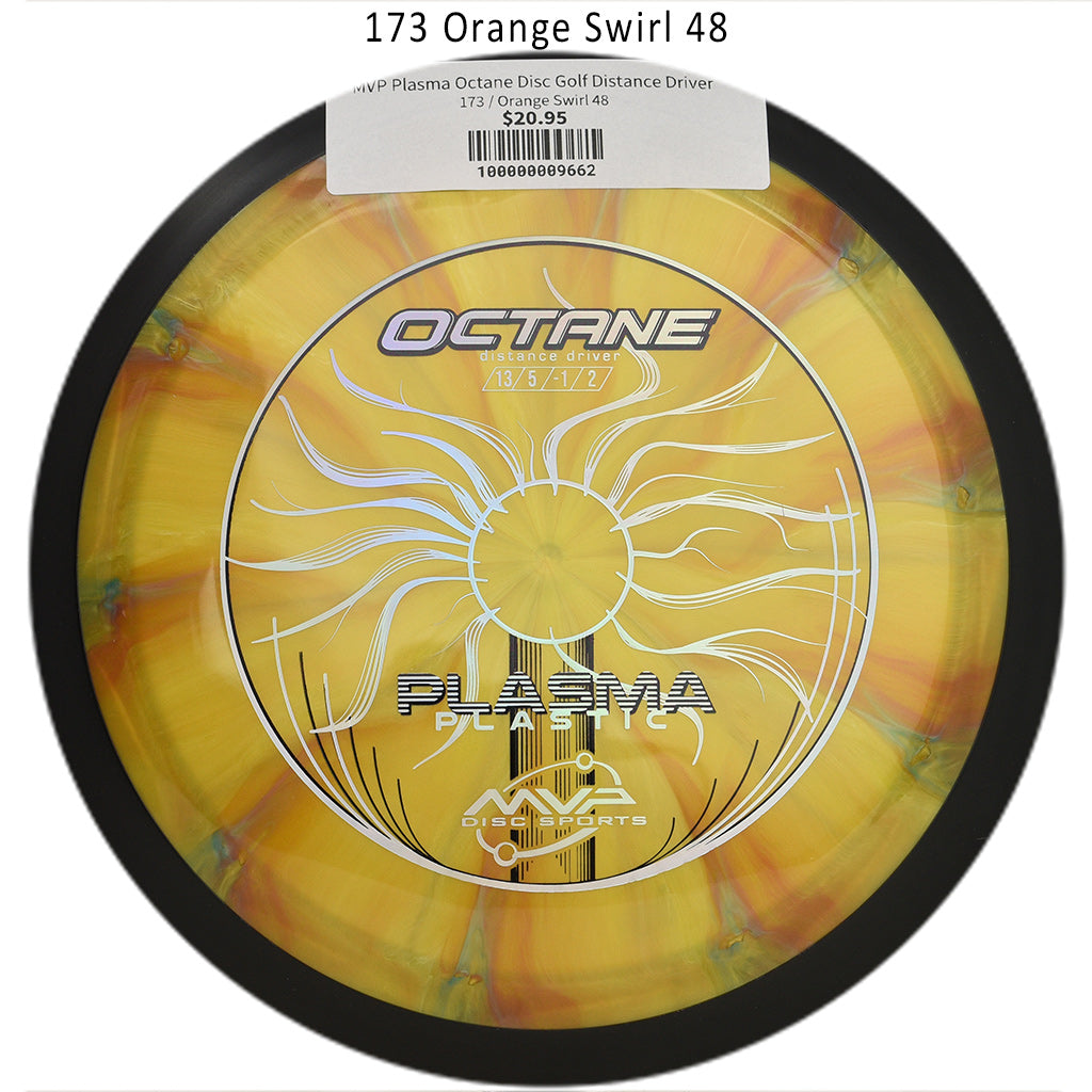 mvp-plasma-octane-disc-golf-distance-driver 173 Orange Swirl 48