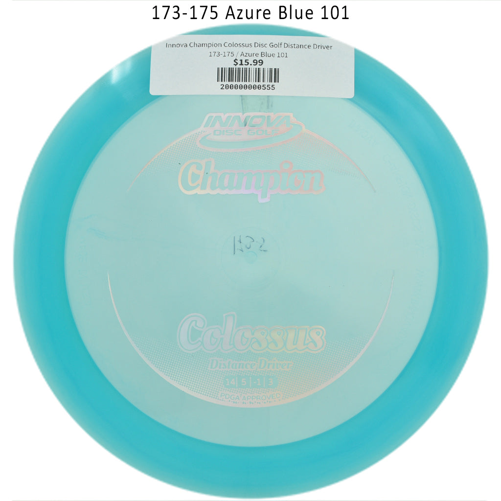 innova-champion-colossus-disc-golf-distance-driver 173-175 Azure Blue 101