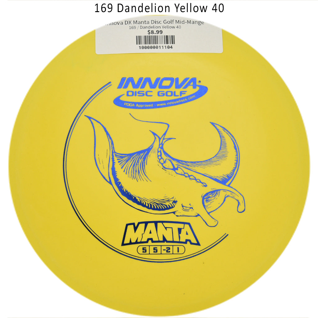 innova-dx-manta-disc-golf-mid-mange 169 Dandelion Yellow 40
