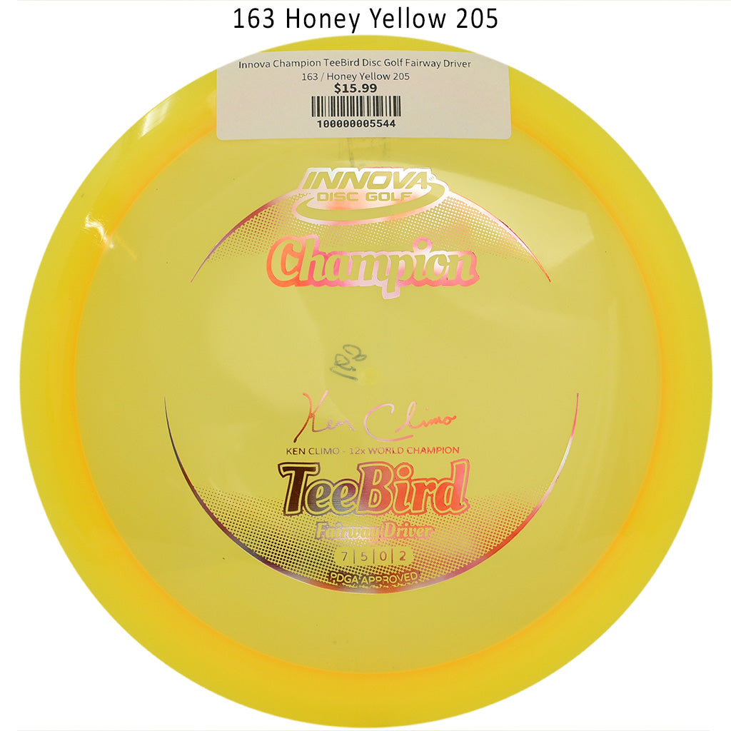innova-champion-teebird-disc-golf-fairway-driver 163 Honey Yellow 205 