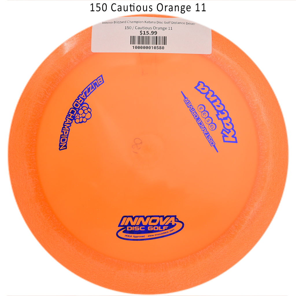innova-blizzard-champion-katana-disc-golf-distance-driver 150 Cautious Orange 11 