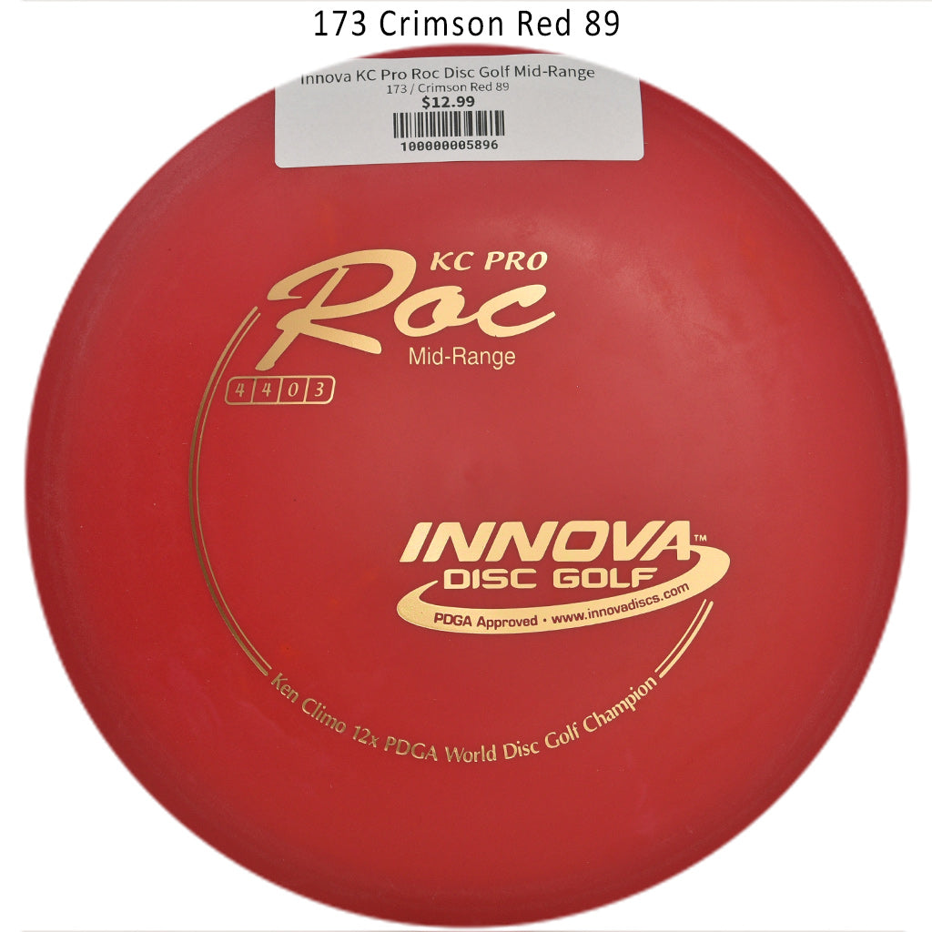 innova-kc-pro-roc-disc-golf-mid-range 173 Crimson Red 89