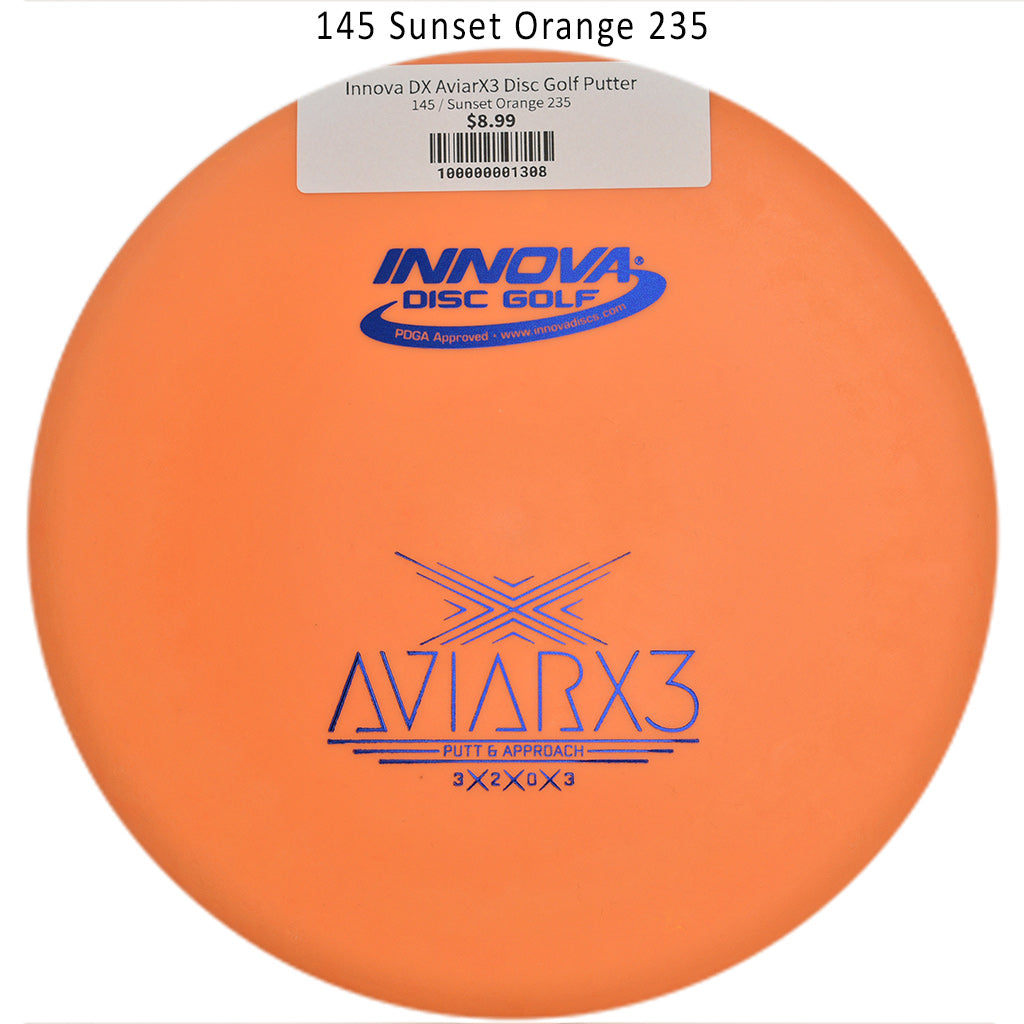 innova-dx-aviarx3-disc-golf-putter 145 Sunset Orange 235 
