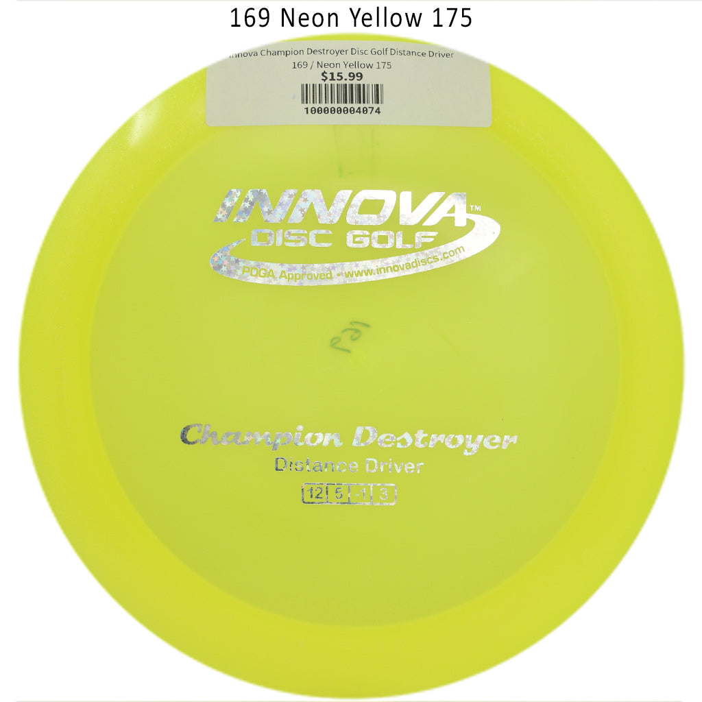 innova-champion-destroyer-disc-golf-distance-driver 169 Neon Yellow 175