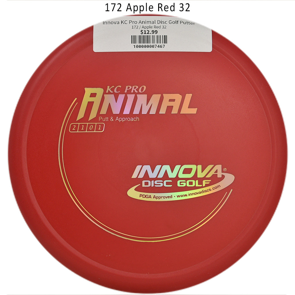 innova-kc-pro-animal-disc-golf-putter 172 Apple Red 32