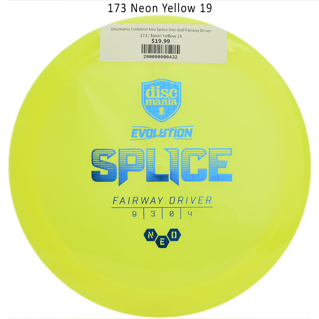 discmania-evolution-neo-splice-disc-golf-fairway-driver 173 Neon Yellow 19