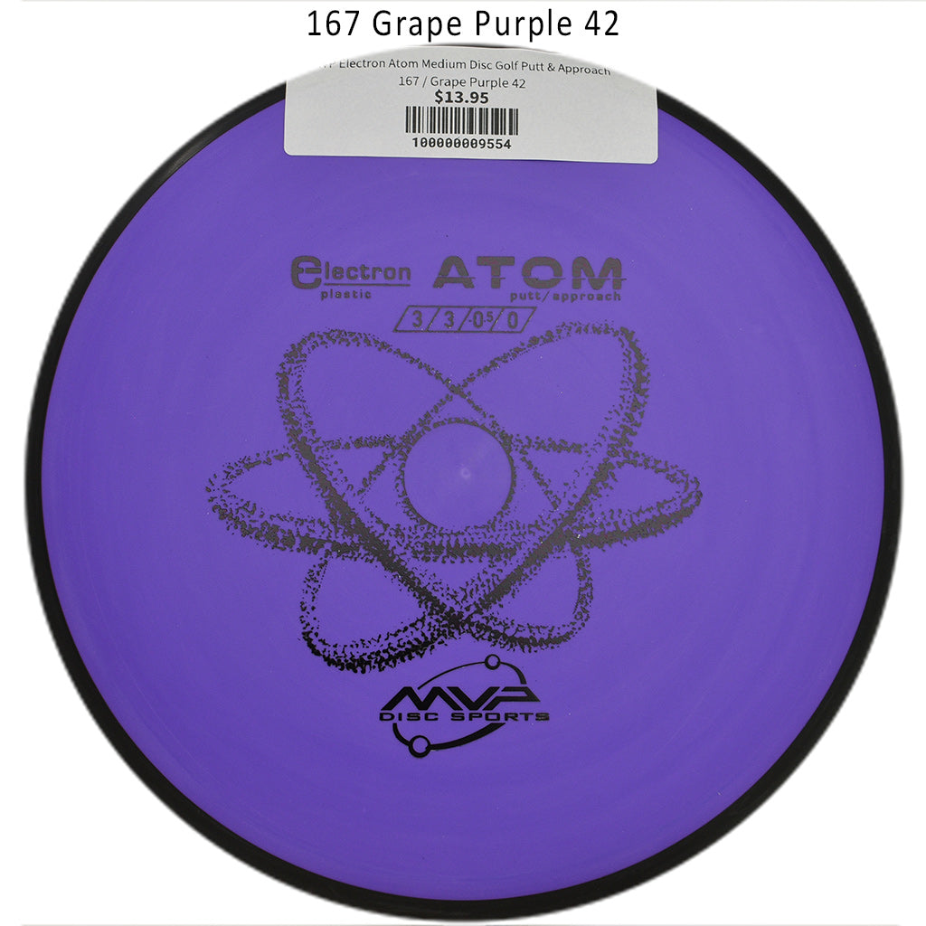 mvp-electron-atom-medium-disc-golf-putt-approach 167 Grape Purple 42