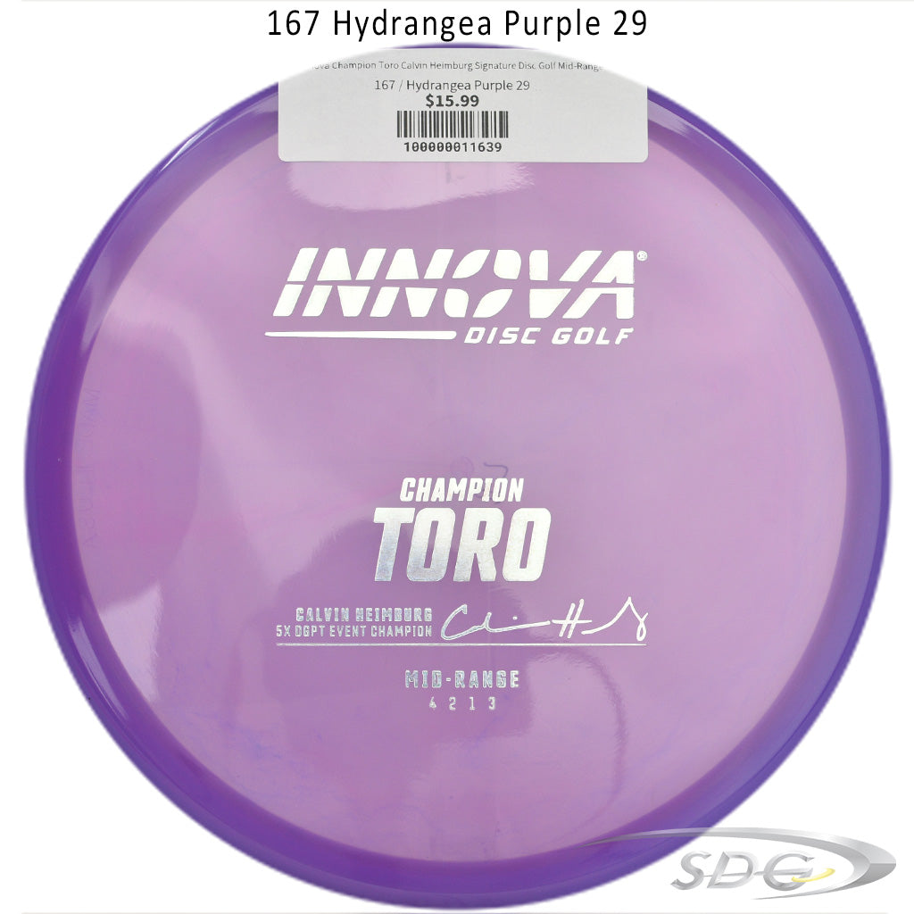 innova-champion-toro-calvin-heimburg-signature-disc-golf-mid-range 167 Hydrangea Purple 29 