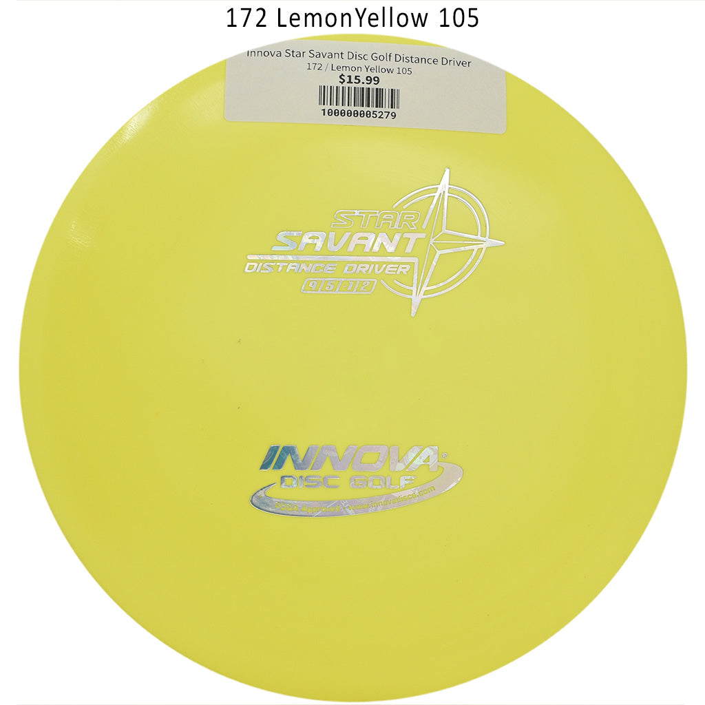 innova-star-savant-disc-golf-distance-driver 172 Lemon Yellow 105