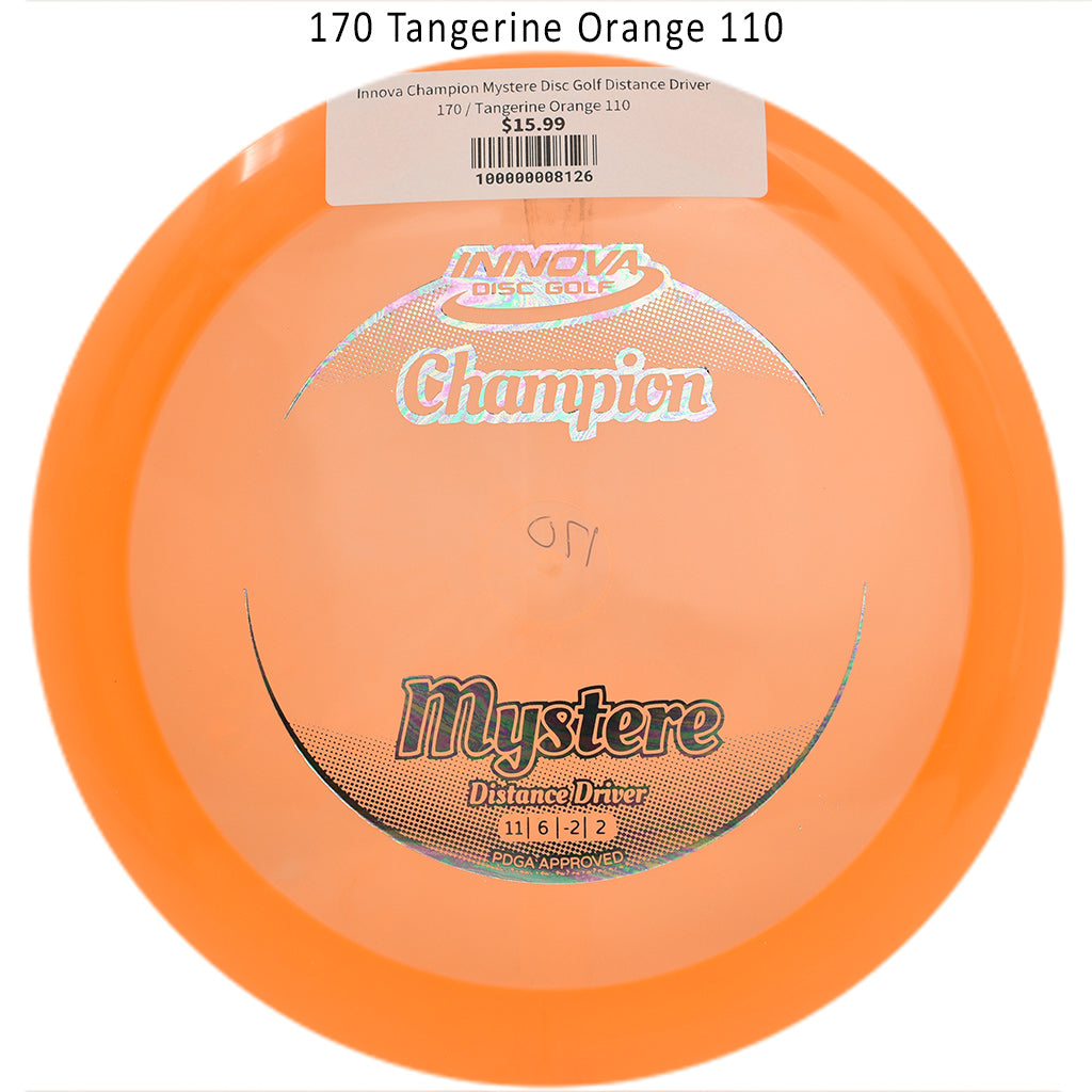 innova-champion-mystere-disc-golf-distance-driver 170 Tangerine Orange 110 