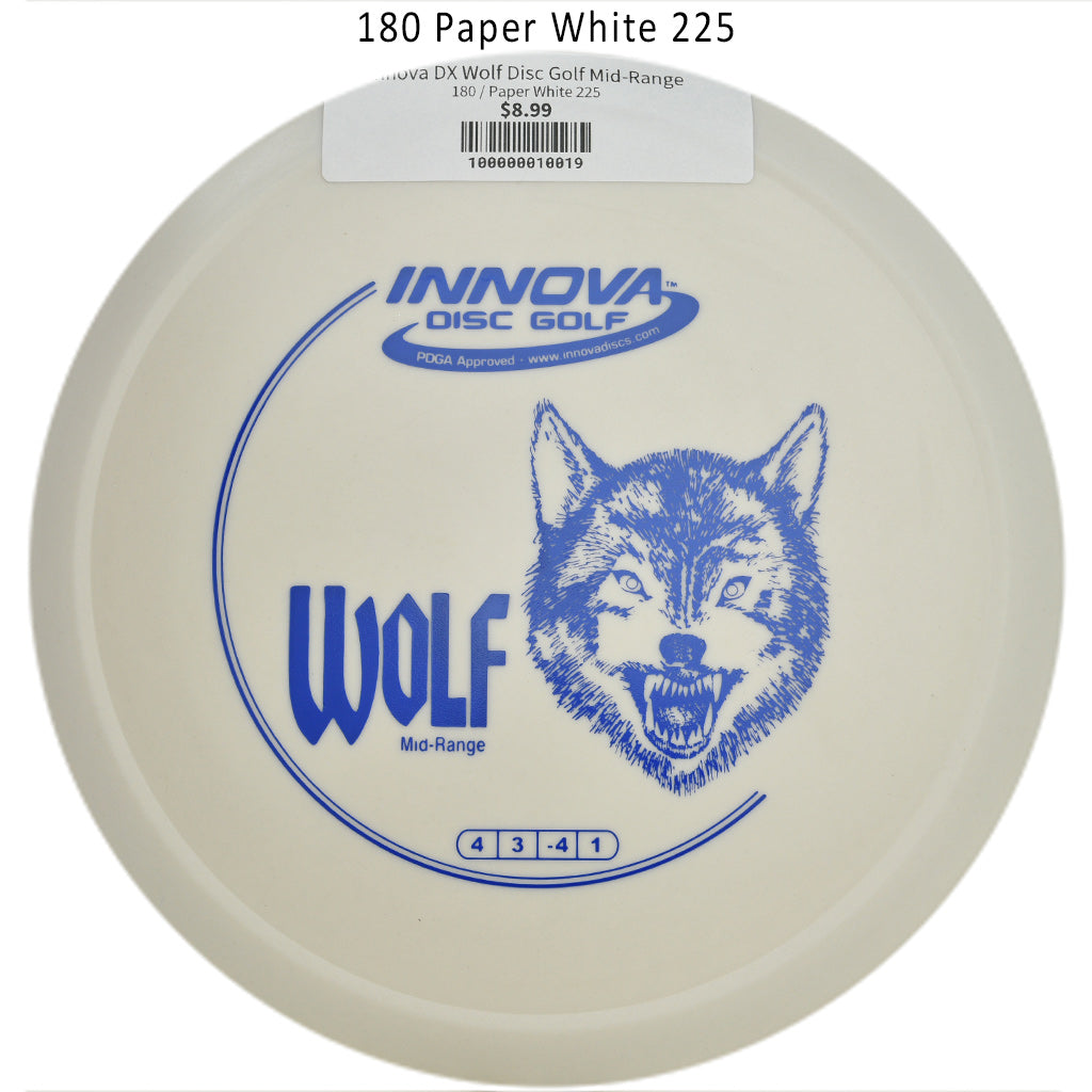 innova-dx-wolf-disc-golf-mid-range 180 Paper White 225 