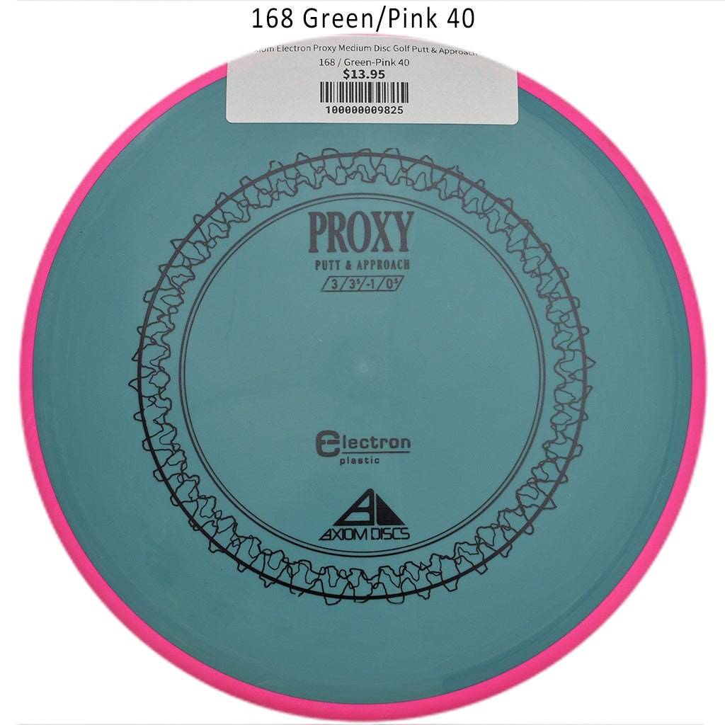 axiom-electron-proxy-medium-disc-golf-putt-approach 168 Green-Pink 40