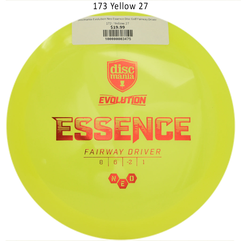 discmania-evolution-neo-essence-disc-golf-fairway-driver 173 Yellow 27