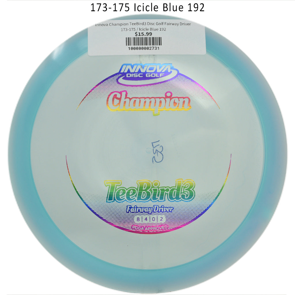 innova-champion-teebird3-disc-golf-fairway-driver 173-175 Icicle Blue 192