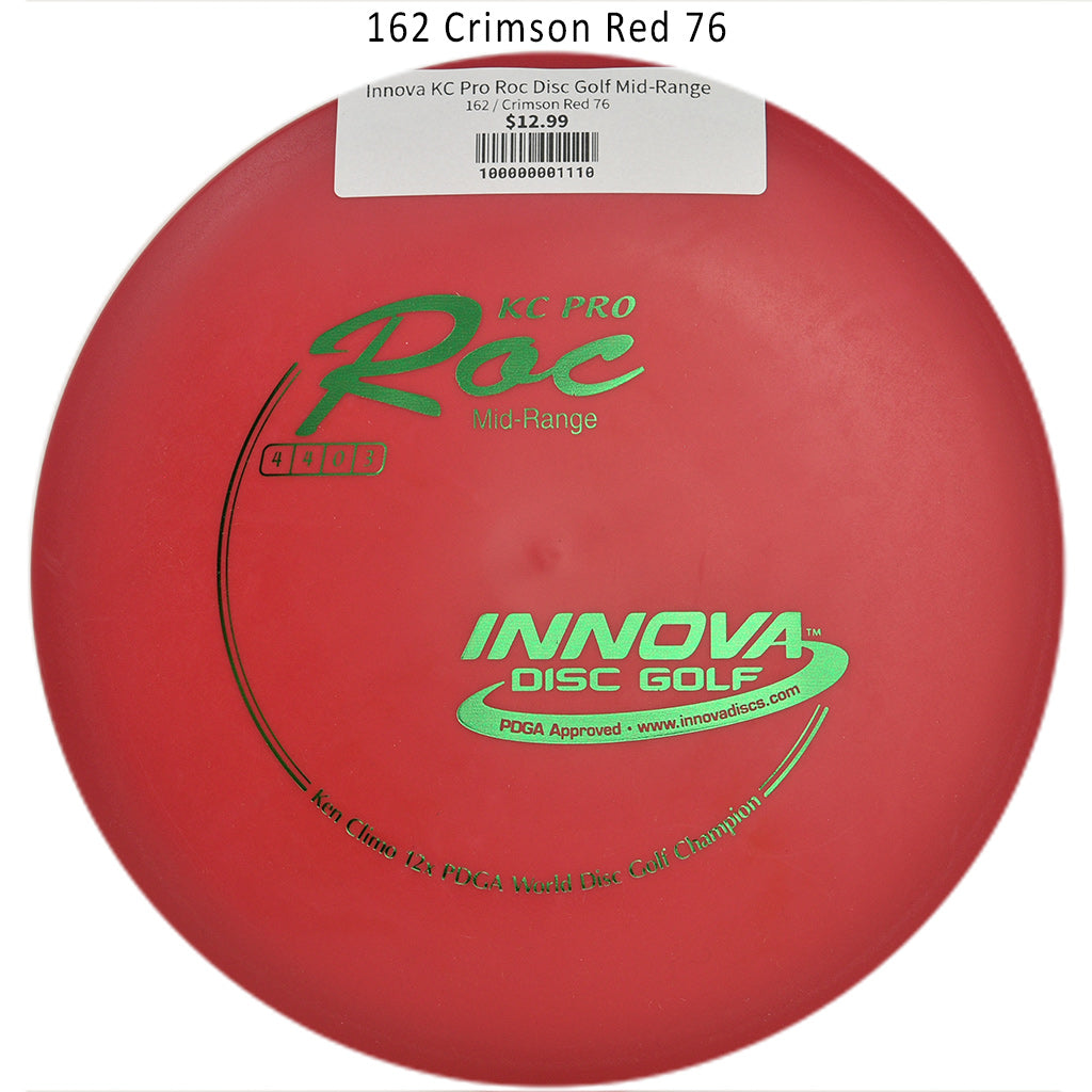 innova-kc-pro-roc-disc-golf-mid-range 162 Crimson Red 76