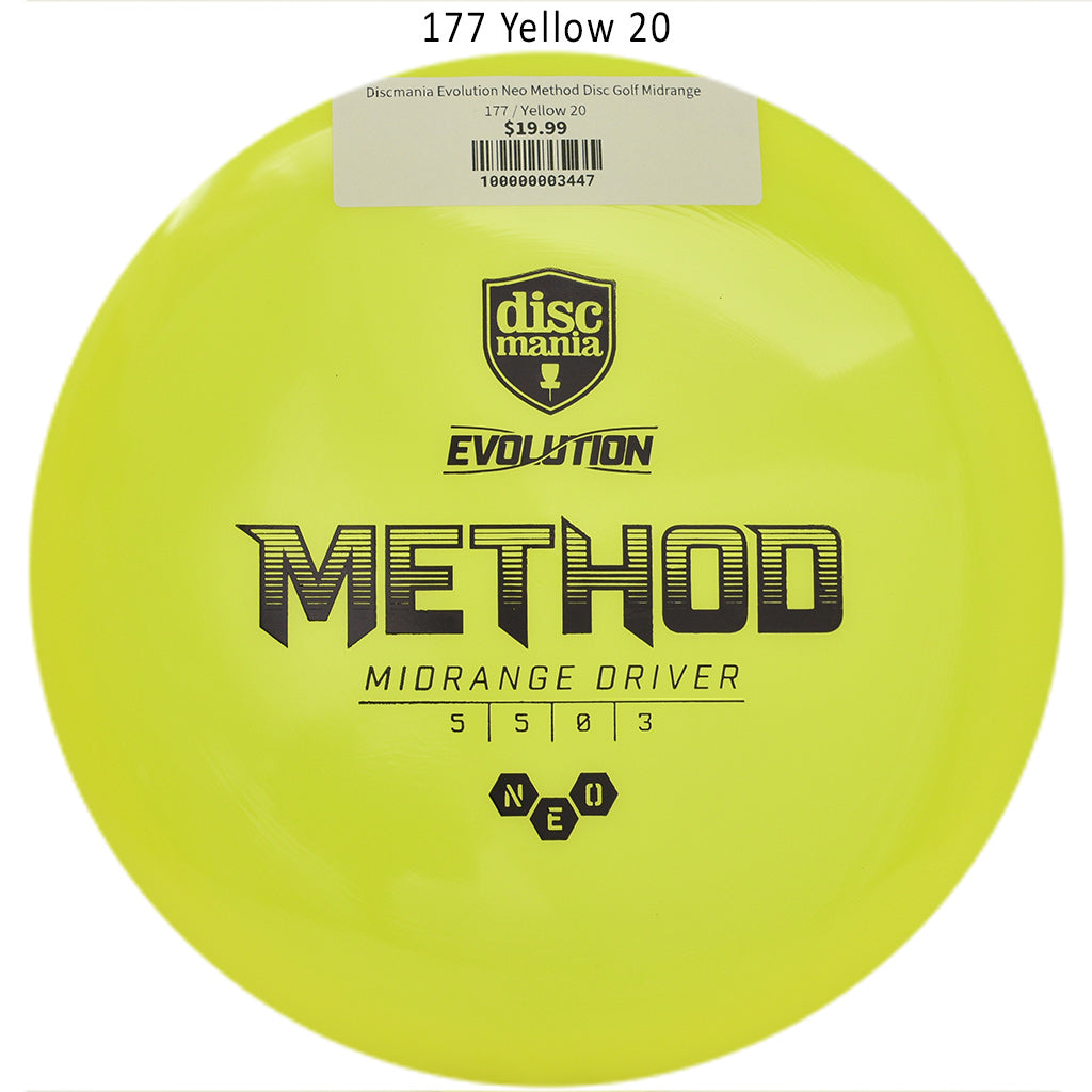 discmania-evolution-neo-method-disc-golf-midrange 177 Yellow 20