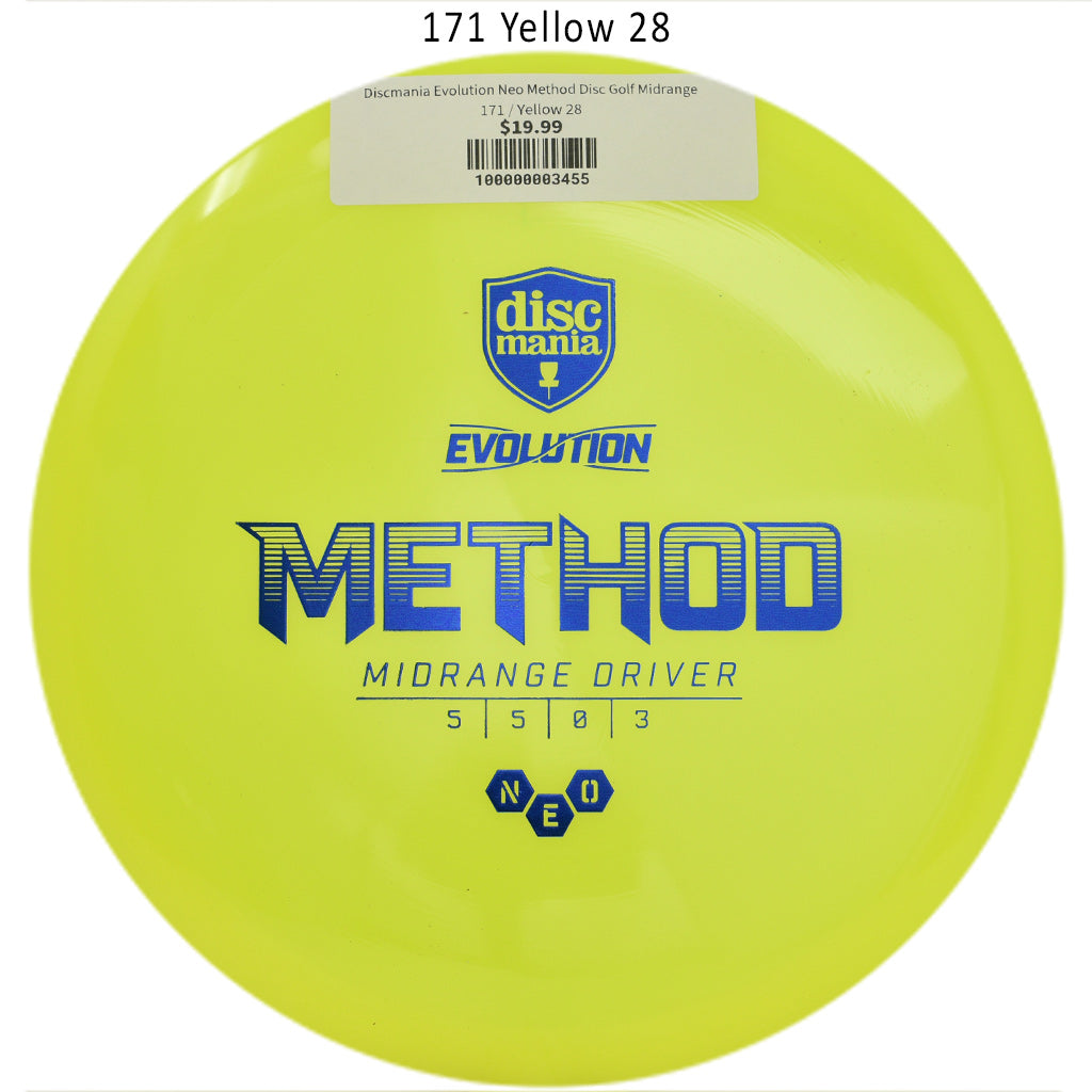 discmania-evolution-neo-method-disc-golf-midrange 171 Yellow 28