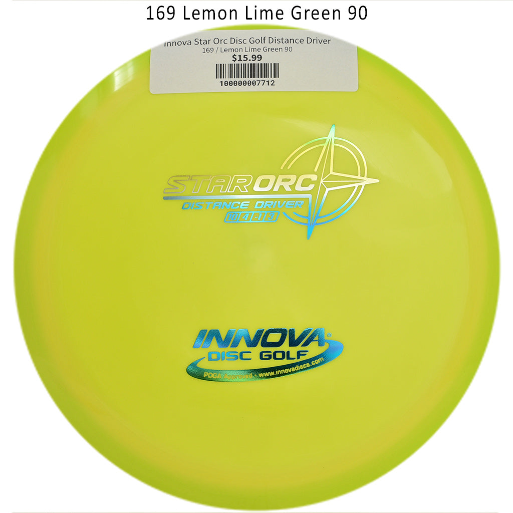 innova-star-orc-disc-golf-distance-driver 169 Lemon Lime Green 90