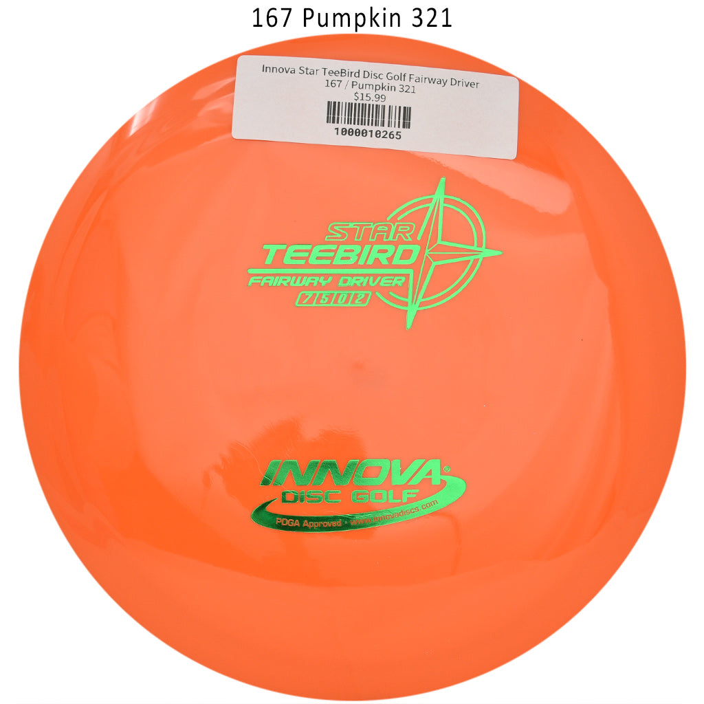 innova-star-teebird-disc-golf-fairway-driver 167 Pumpkin 321