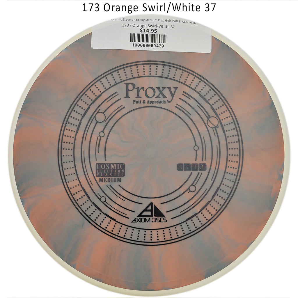 axiom-cosmic-electron-proxy-medium-disc-golf-putt-approach 173 Orange Swirl-White 37 