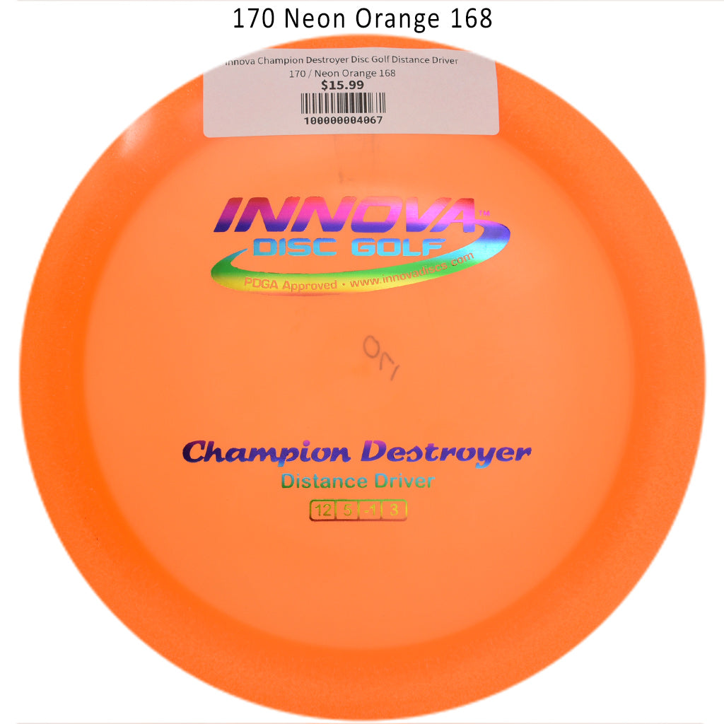 innova-champion-destroyer-disc-golf-distance-driver 170 Neon Orange 168