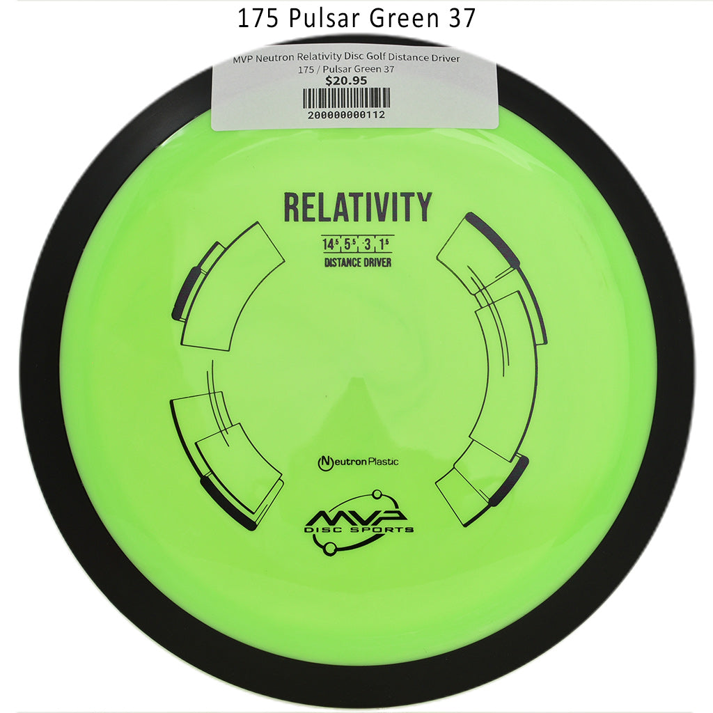 mvp-neutron-relativity-disc-golf-distance-driver 175 Pulsar Green 37 