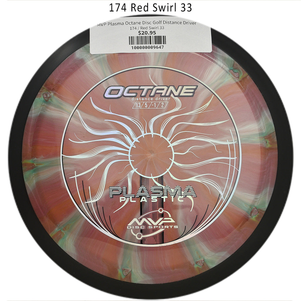 mvp-plasma-octane-disc-golf-distance-driver 174 Red Swirl 33
