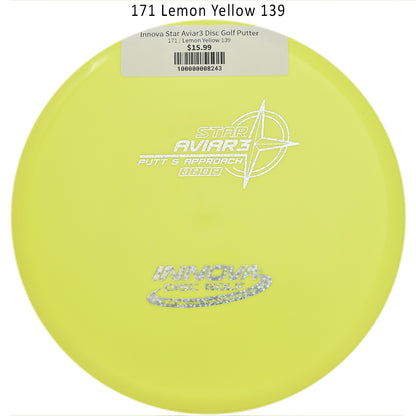 innova-star-aviar3-disc-golf-putter 171 Lemon Yellow 139