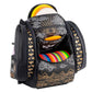 GRIPeq© AX5 Eagle McMahon Signature Series Disc Golf Bag side view open with discs inside
